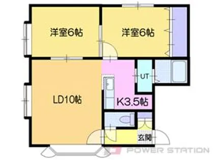 ルミエールスハラ奥沢【2階】の間取り