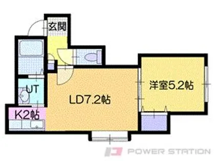 フェリーチェ南小樽【2階】の間取り