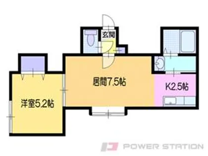 アレックス小樽【2階】の間取り