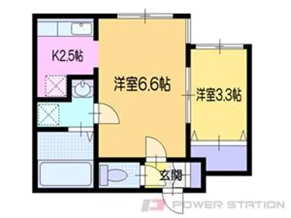 アマン小樽【3階】の間取り