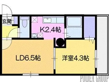 フルールブローニュ【4階】の間取り