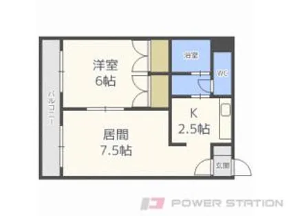 シャトーリバティ【3階】の間取り