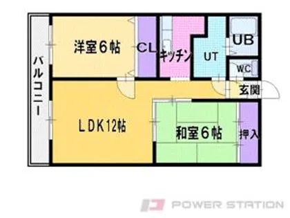 SUNSILK BLUE(サンシルクブルー)【5階】の間取り