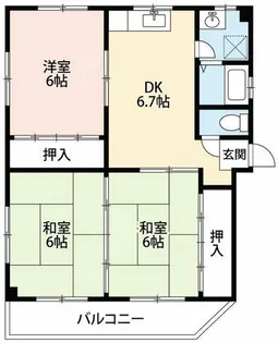リバーストーン【3階】の間取り