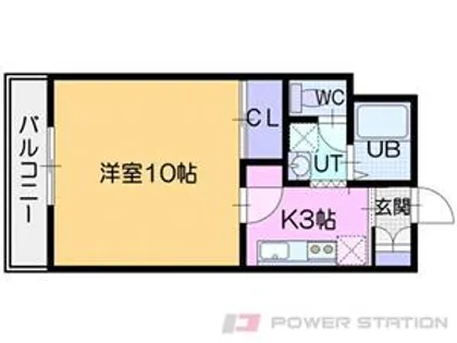 アパートメントハウスキャロル【3階】の間取り