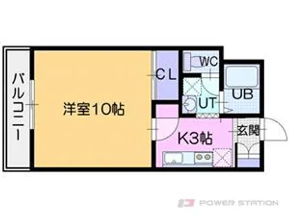 アパートメントハウスキャロル【3階】の間取り