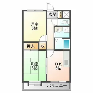 エムテック姫里【5階】の間取り