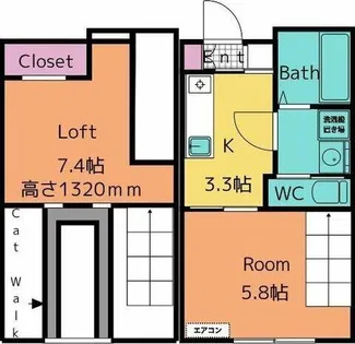 Mofz Villa 今川【2階】の間取り