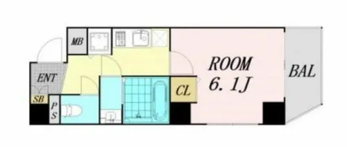 フォルトゥーナ南久宝寺【4階】の間取り