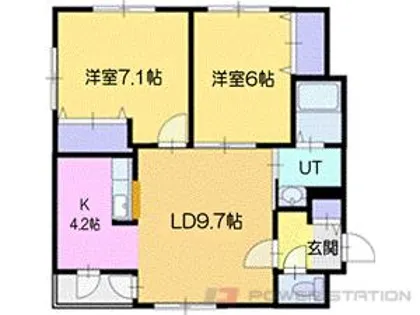 アルジャンイオ【1階】の間取り