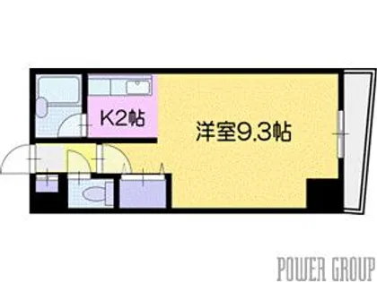 ハイコート文京台ウエスト【9階】の間取り