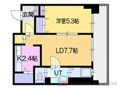 オタルベイサイドシティ8【7階】の間取り