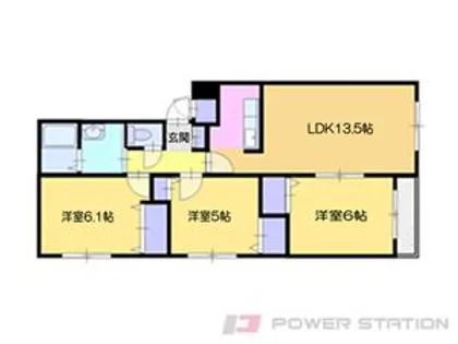 CASA DEL MAR【1階】の間取り