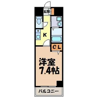 CRECER新栄【3階】の間取り