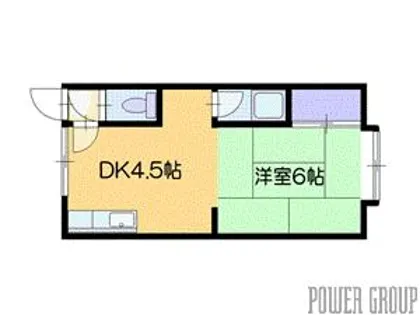 カレッジハウス若葉No.1【3階】の間取り
