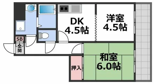 M´プラザ城東五番館【3階】の間取り
