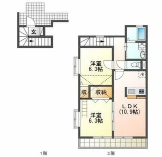 Liberte【2階】の間取り