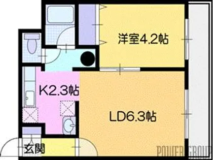 フルールブローニュ【4階】の間取り