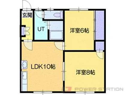 ハイツハッピー【2階】の間取り