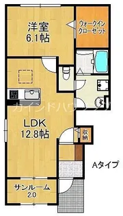 メゾン プリュネ【1階】の間取り