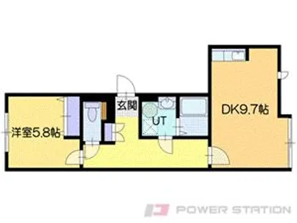 パワービル千歳駅前【4階】の間取り