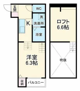 LUNA FORZA神宮西【2階】の間取り