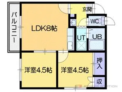 コーポグローリー【1階】の間取り