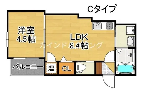 F asecia REVEⅡ【3階】の間取り