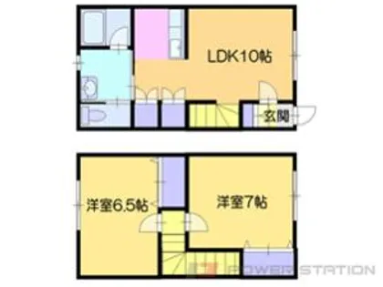 メゾンドワベール【1階】の間取り