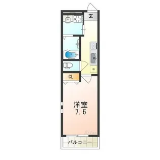 フジパレスあびこ駅東1番館【3階】の間取り