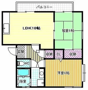 サニーハイツショウワ【1階】の間取り