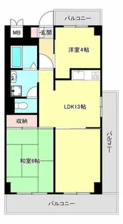 六甲北中ビル【3階】の間取り