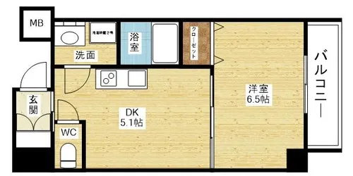 オクトレーベン新大阪【3階】の間取り