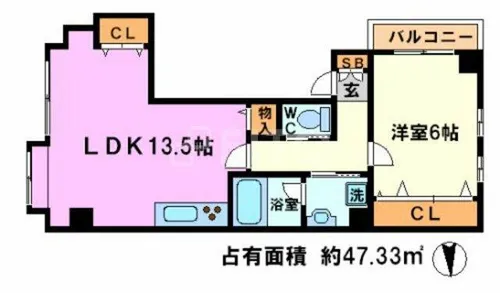 別所ビル【3階】の間取り