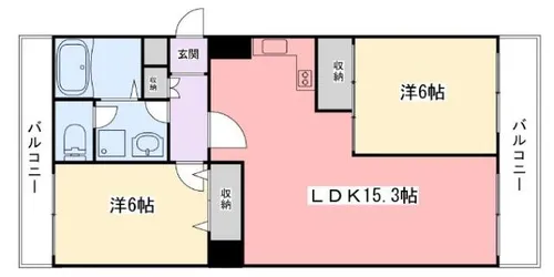 インタービレッジ広畑【5階】の間取り