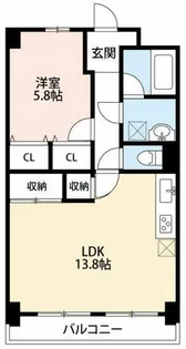 VERDE COLLINA【702号室】の間取り