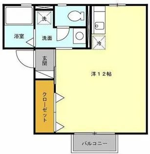 ボヌールアベニール【1階】の間取り