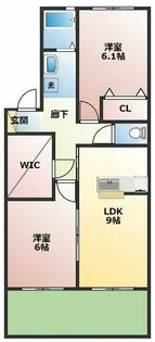 ガーデンコート出川 C棟【103号室】の間取り
