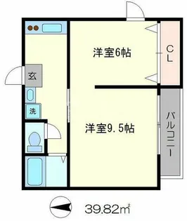 ザクセル【2階】の間取り