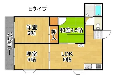 コーポラス清水丘【2階】の間取り