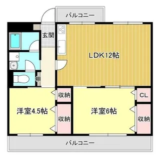 ライフィットコート加広【101号室】の間取り