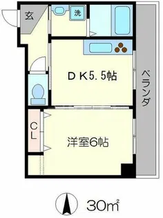 グリーンヒル塔ノ段【3階】の間取り