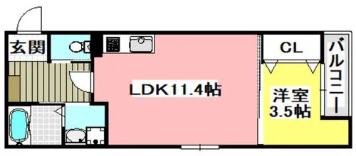 TOLERANCIA吹田千里丘【301号室】の間取り