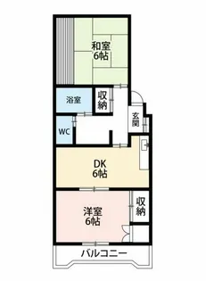 サンライズ市川【2階】の間取り