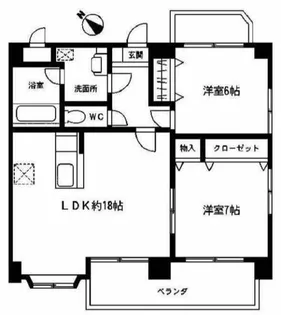 プランドール THREE【201号室】の間取り