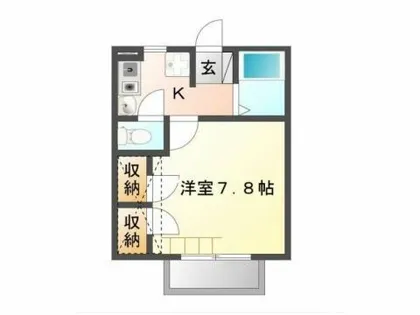 ベノワコート A棟【105号室】の間取り