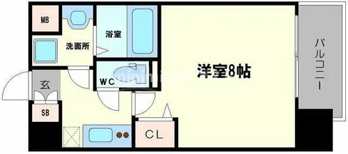 GRAND CINQ【9階】の間取り