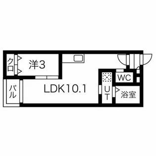Warren nakashiotaⅡ【3階】の間取り