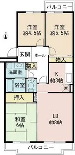 コーポラスK&T【4階】の間取り