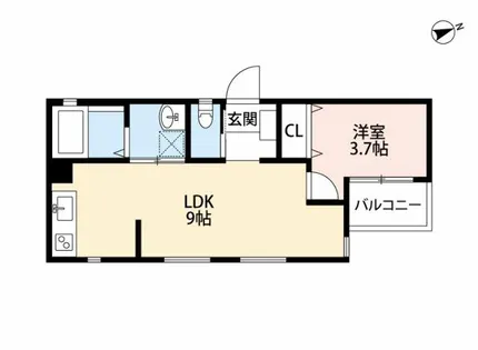 Infina岡崎【3階】の間取り